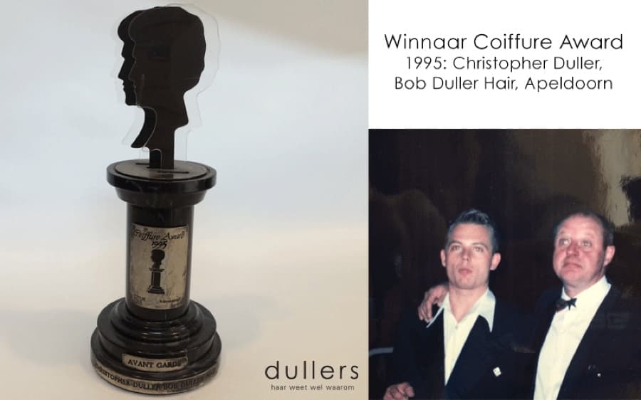 De Avantgarde Coiffure Award die Dullers in 1995 won