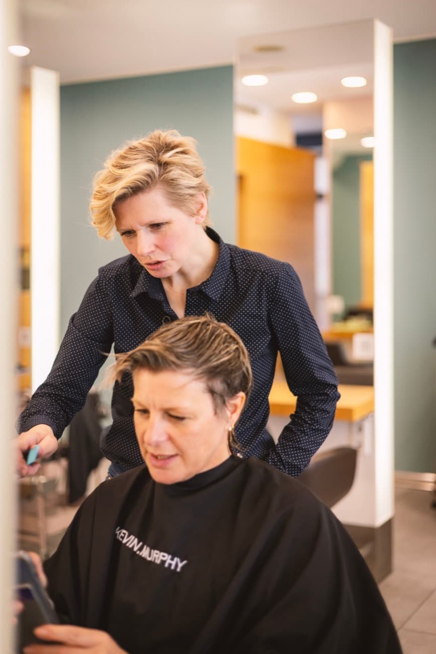 A women's cut at Dullers Kappers Apeldoorn