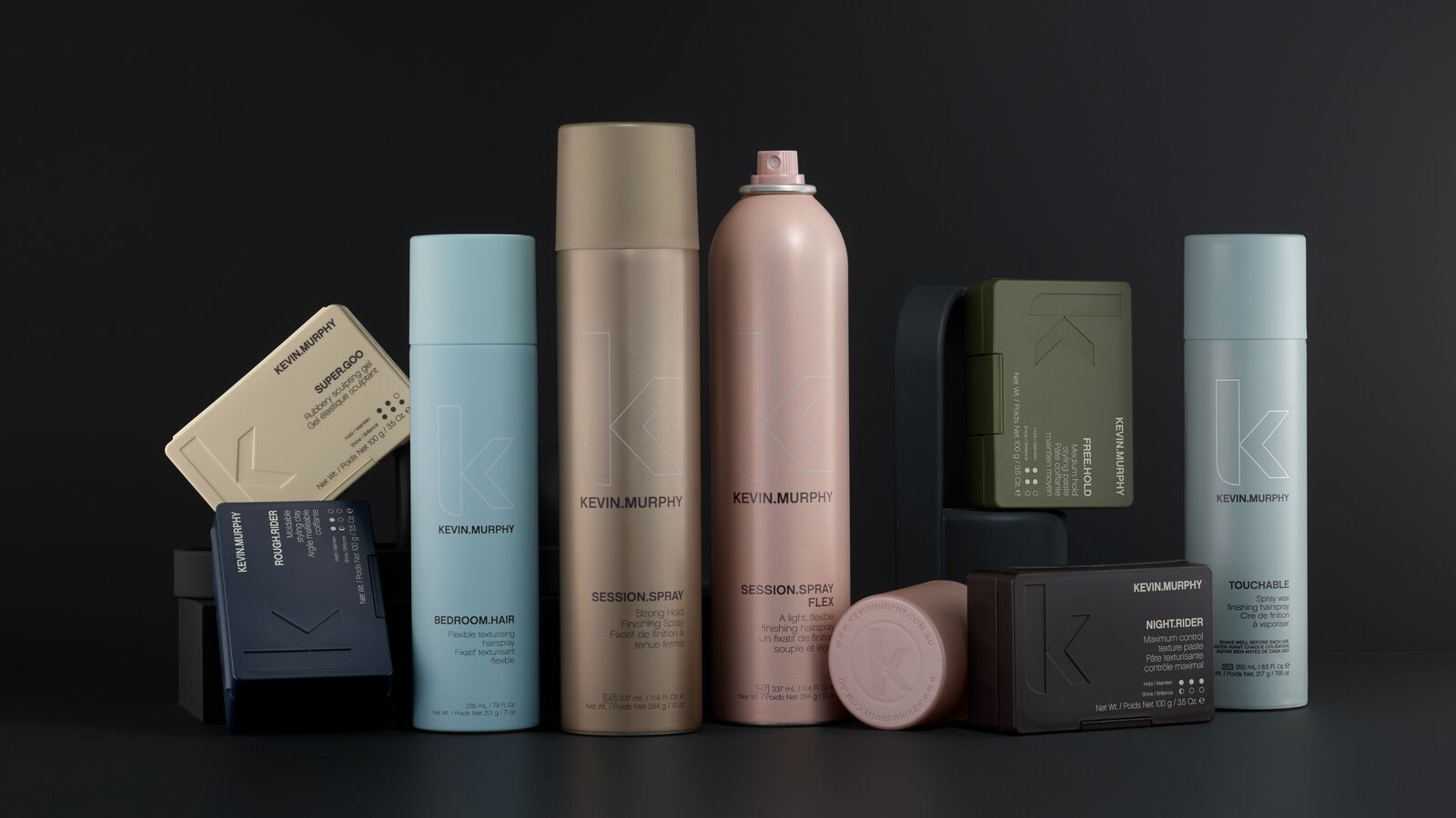 Kevin Murphy session spray flex doo over touchable Body Builder