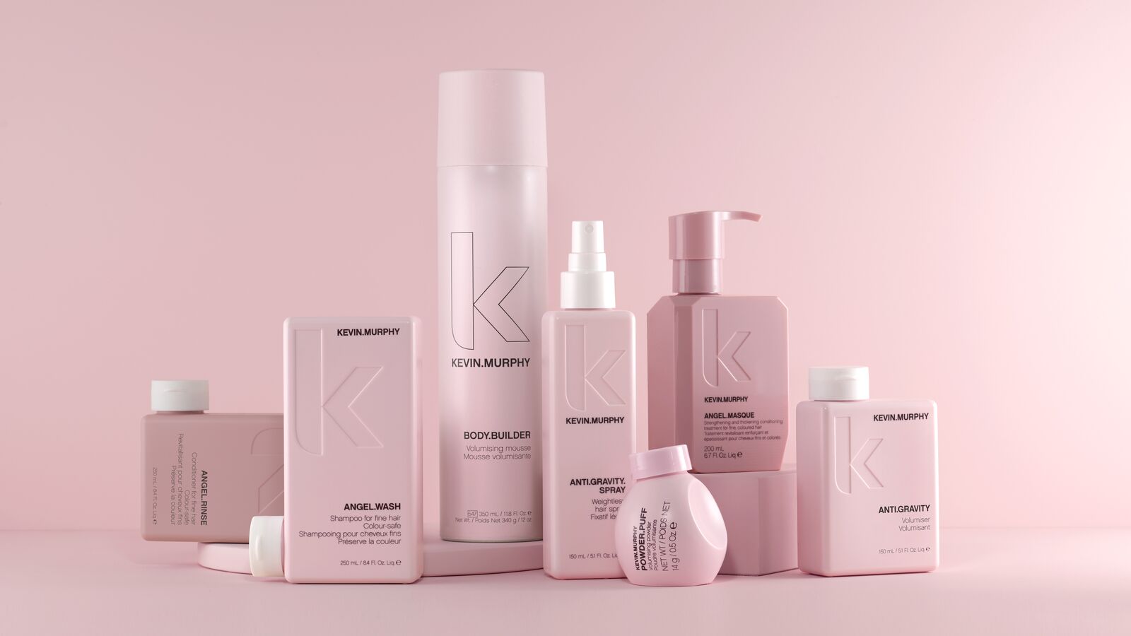 Kevin Murhphy Powder puff body Builder Angel wash Anit gravity spray Powder puff